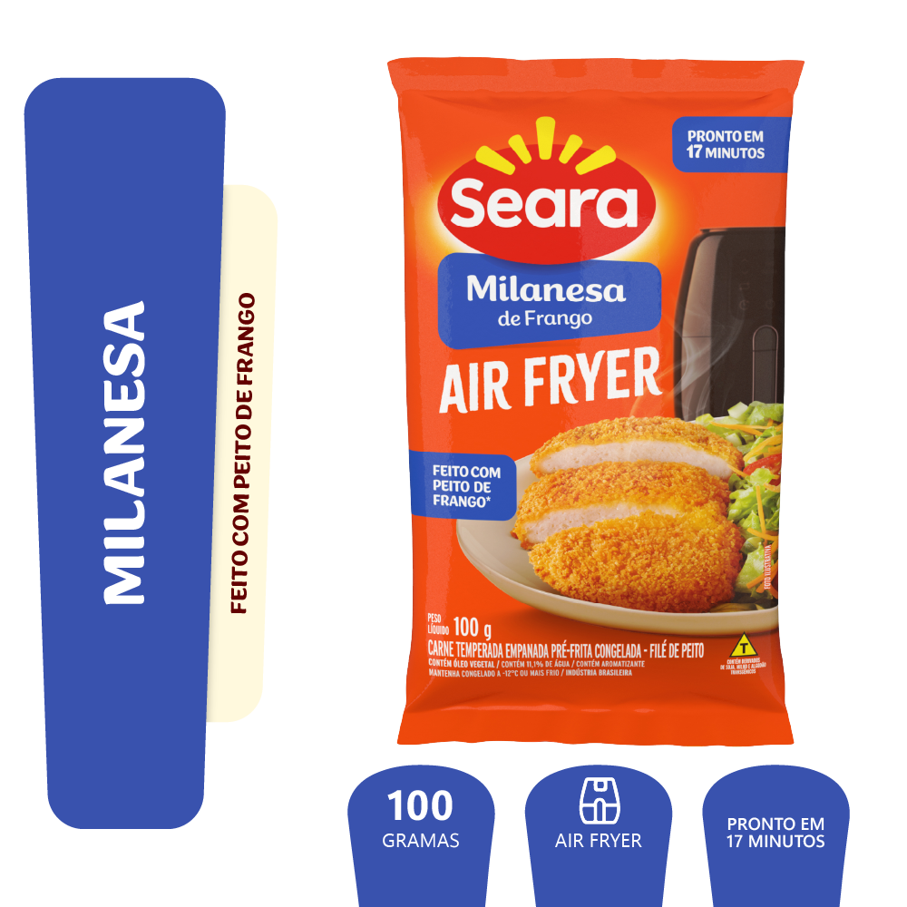 Empanado de Frango Milanesa Seara Pacote 100g