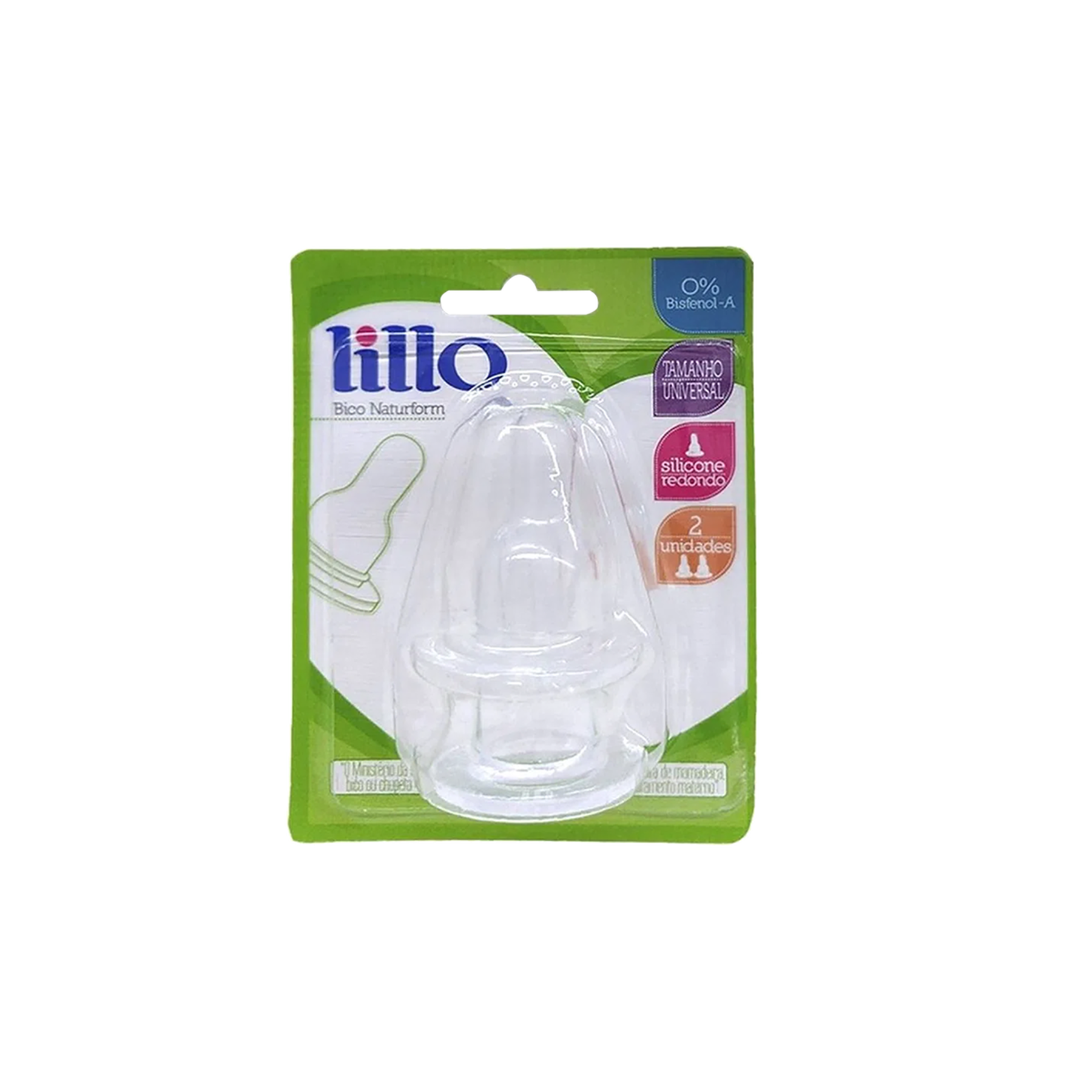 Bico de Mamadeira Silicone Lillo C/2 Unidades