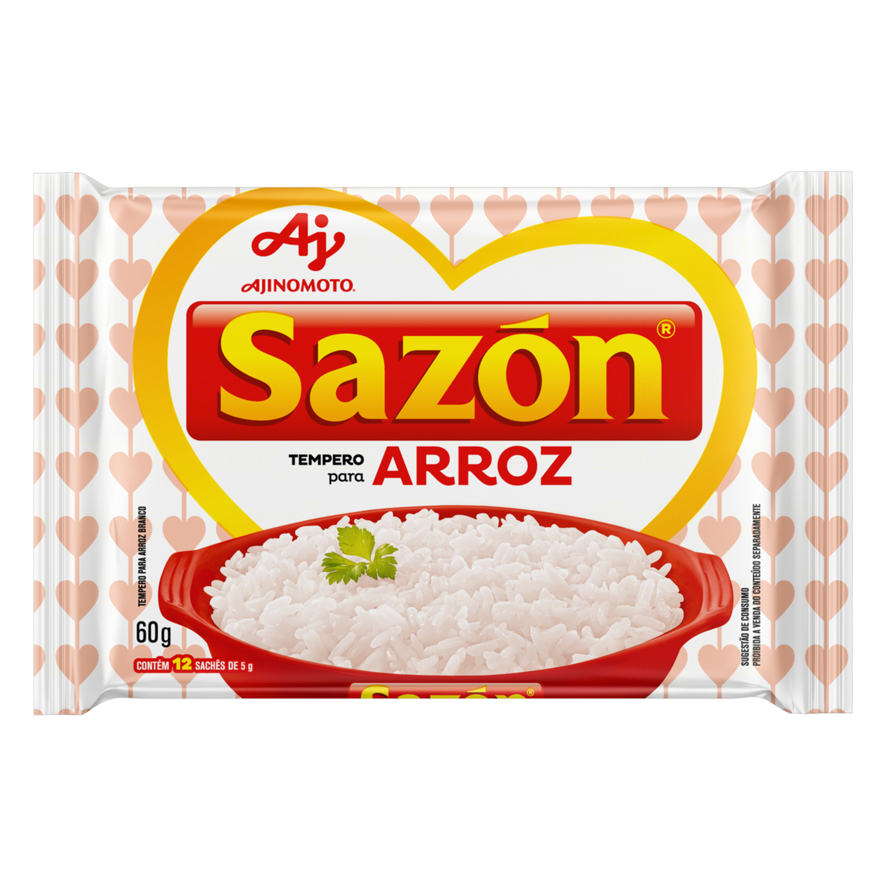 Tempero para Arroz Sazón Pacote 60g 12 Unidades