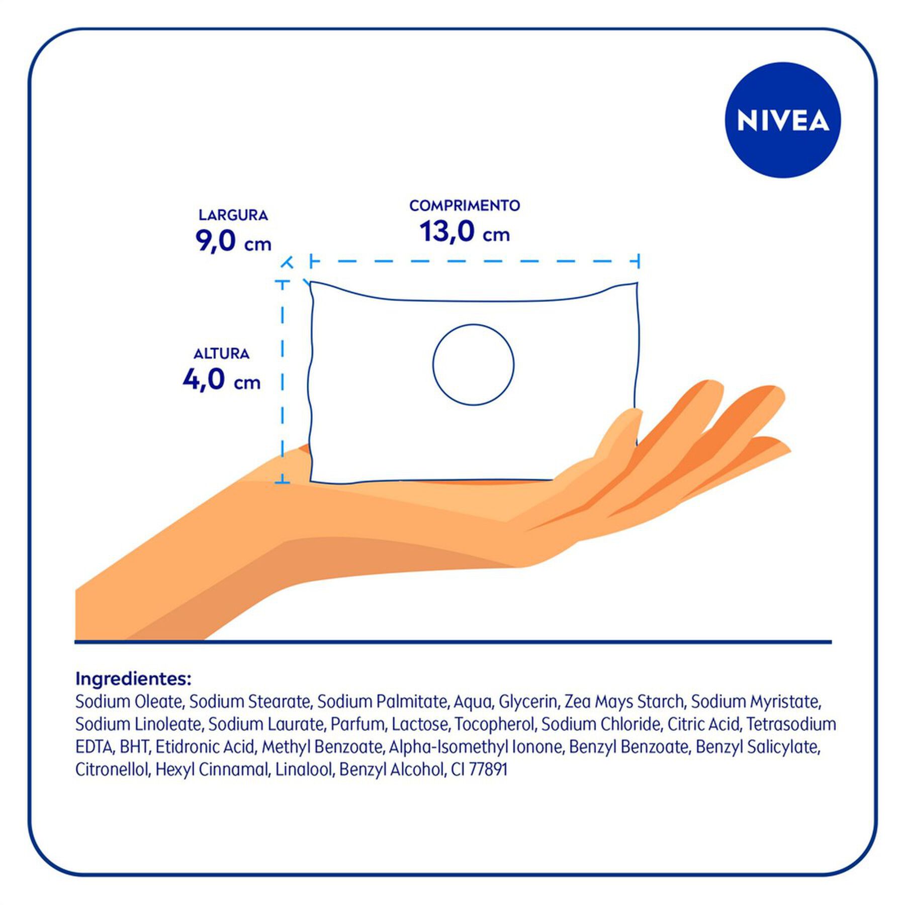 Sabonete em Barra Hidratante Leite Nivea Pacote 125g