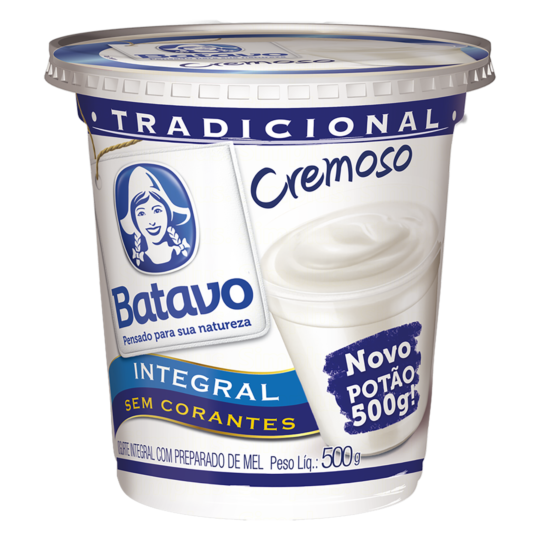 Iogurte Batavo Integral Tradicional 500g