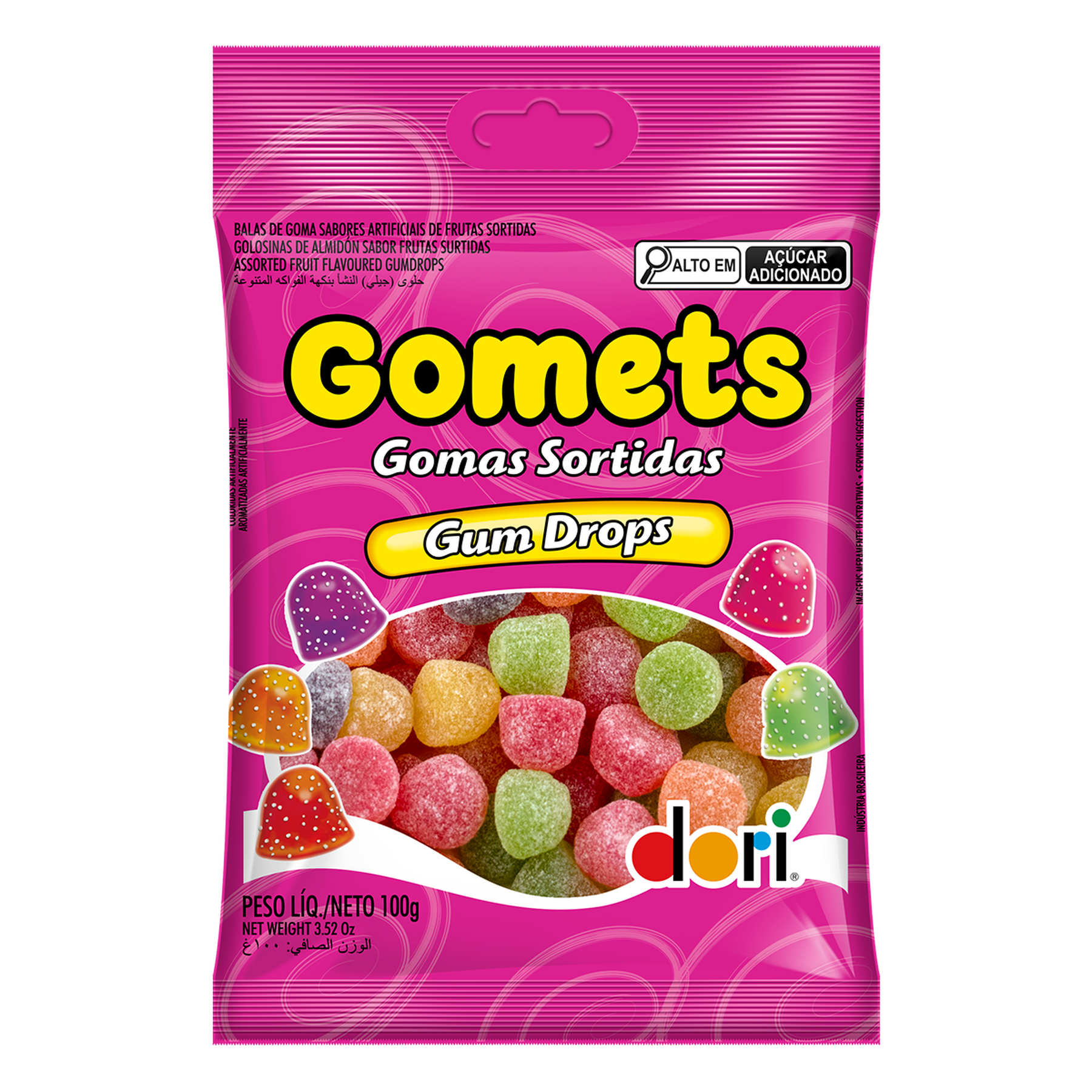 Bala de Goma Dori Gomets Pacote 100g
