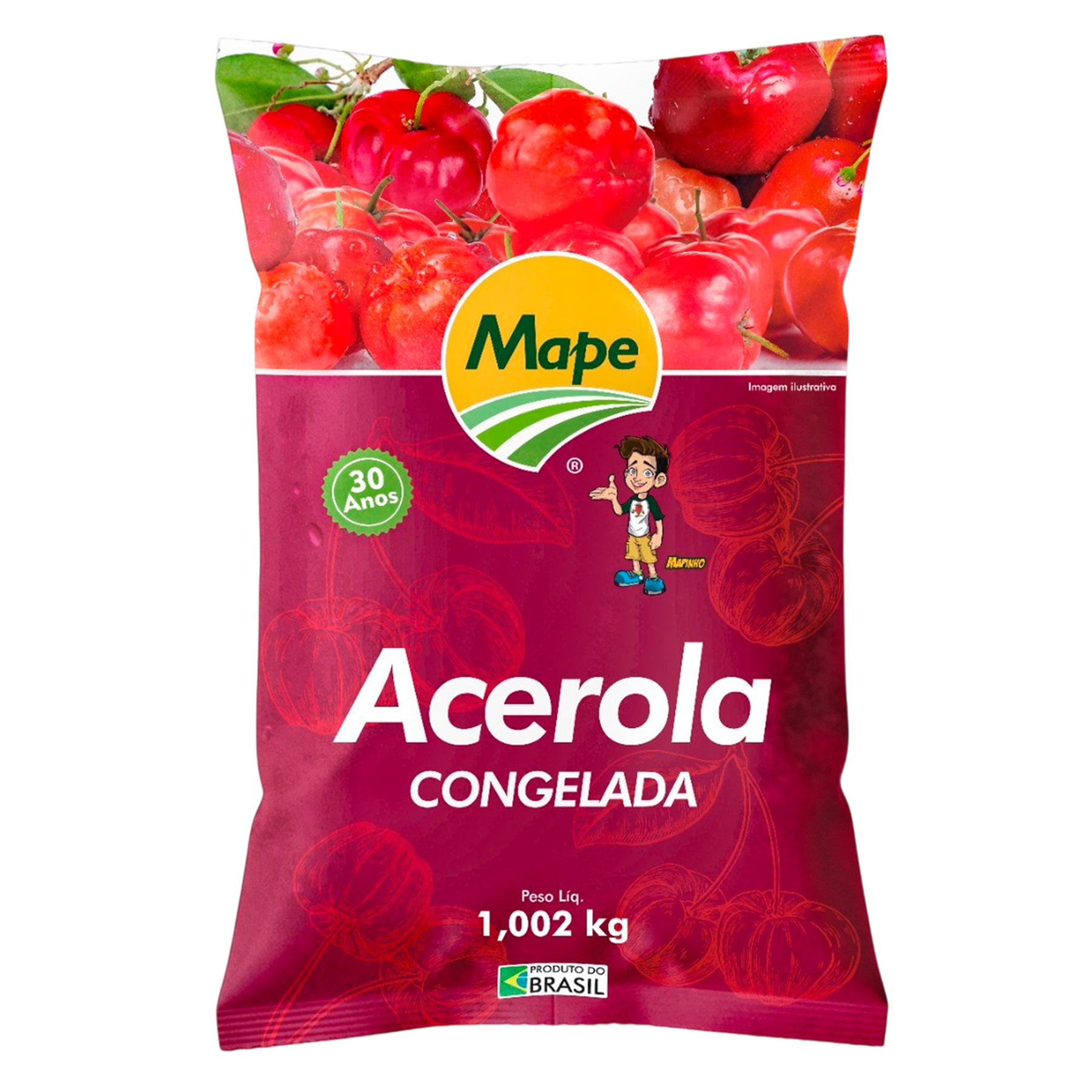 Acerola Congelada Mape Pacote 1,002kg