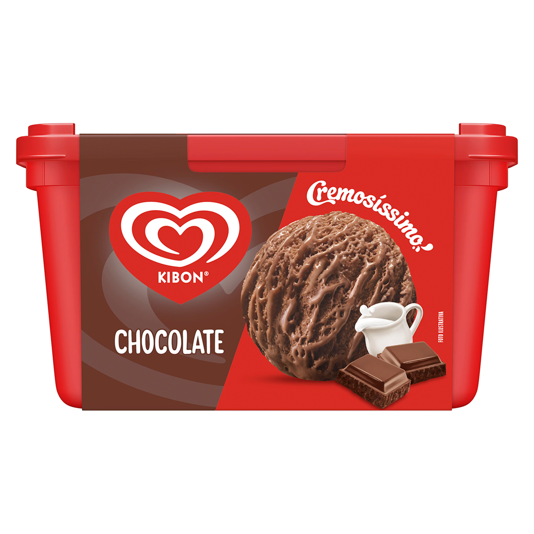 Sorvete Chocolate Cremos&iacute;ssimo Kibon Pote 1,5l