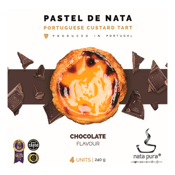 Pastel de Nata com Chocolate Nata Pura Caixa 240g C/4 Unidades