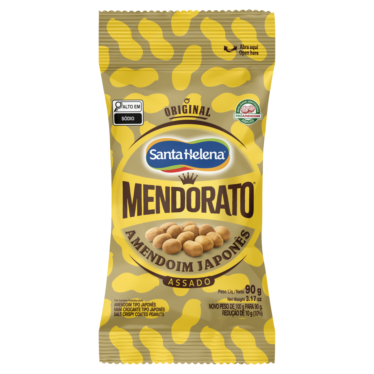 Amendoim Japon&ecirc;s Original Mendorato Pacote 90g