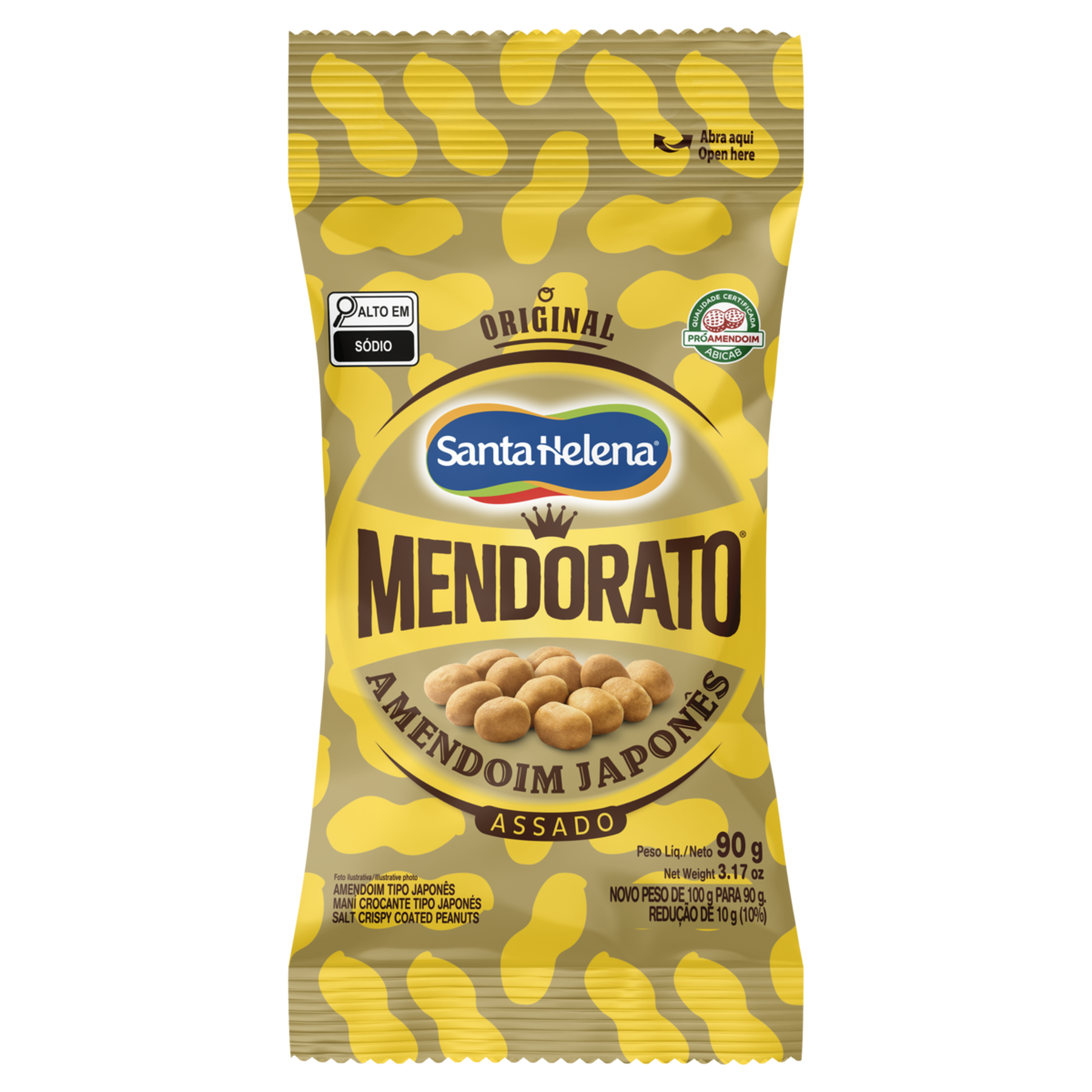 Amendoim Japon&ecirc;s Original Mendorato Pacote 90g