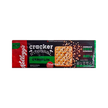 Biscoito Cracker Integral Gergelim Kellogg's Pacote 220g