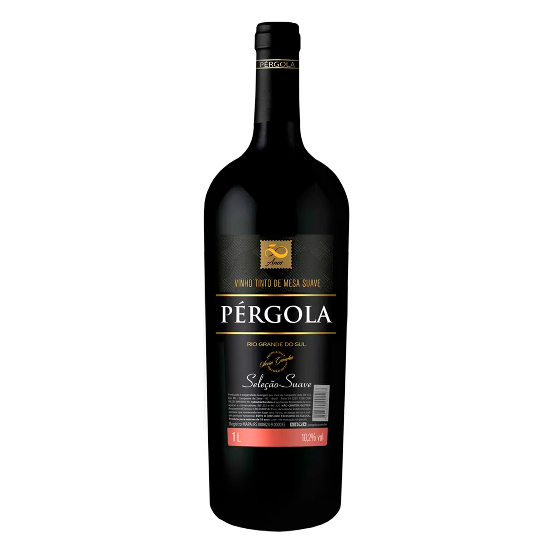 Vinho Tinto Suave Seleção Pérgola Garrafa 1l