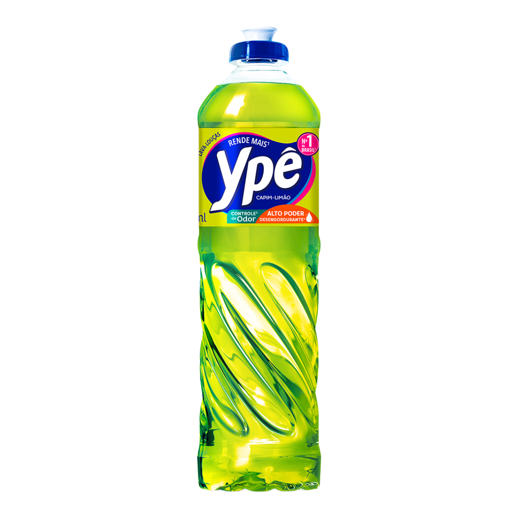Detergente Lava-Lou&ccedil;as L&iacute;quido Capim-Lim&atilde;o Yp&ecirc; Squeeze 500ml