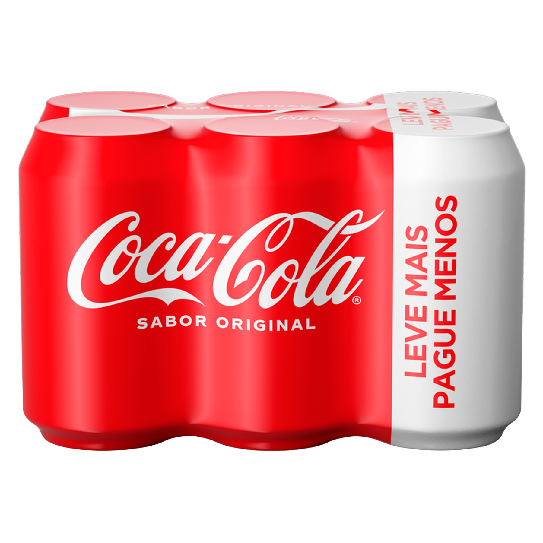 Refrigerante Coca-Cola Lata 350ml Pack C/6 Unidades