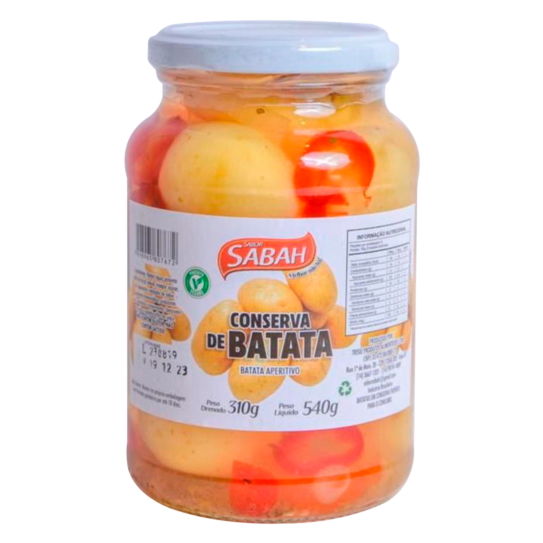 Batata em Conserva Sabah Vidro 540g