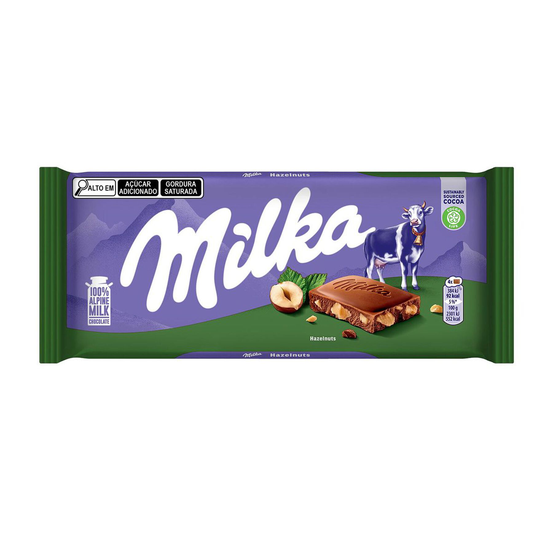 Barra de Chocolate Avelã Milka 100g