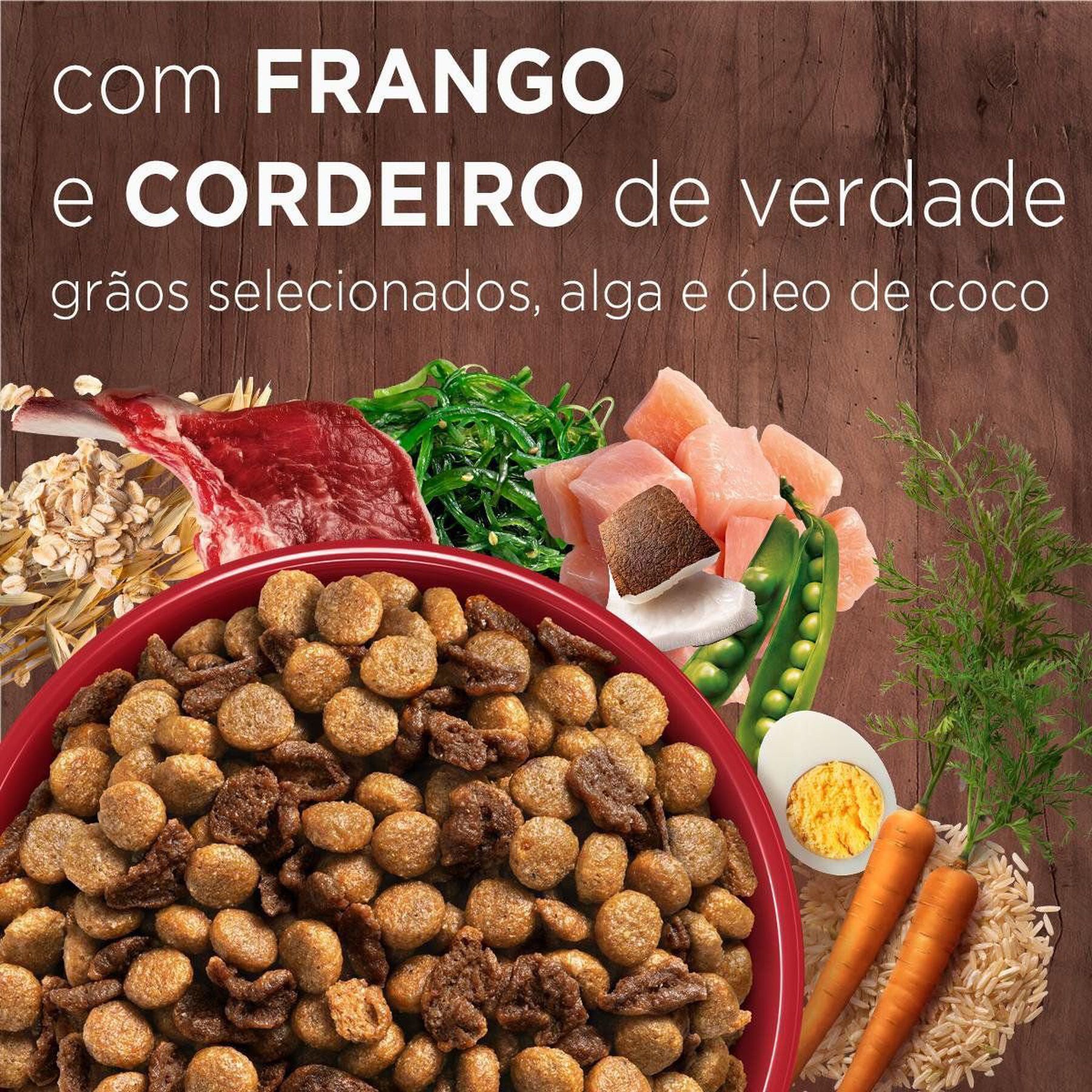 Alimento para Cães Adultos Raças Minis e Pequenas Frango e Cordeiro One Visible Nutrition Purina Pacote 700g