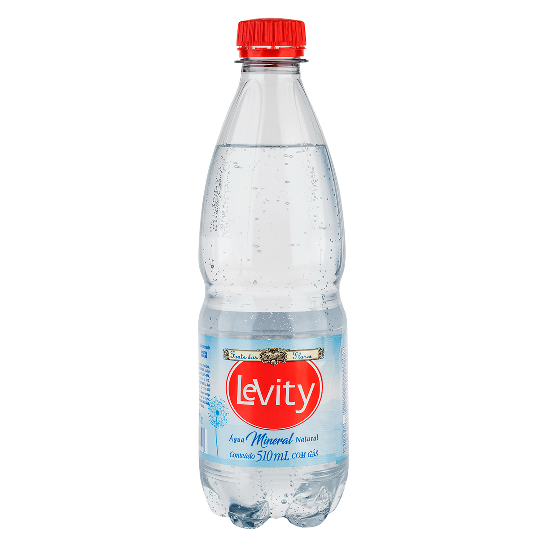 Água Mineral Natural com Gás Levity Garrafa 510ml