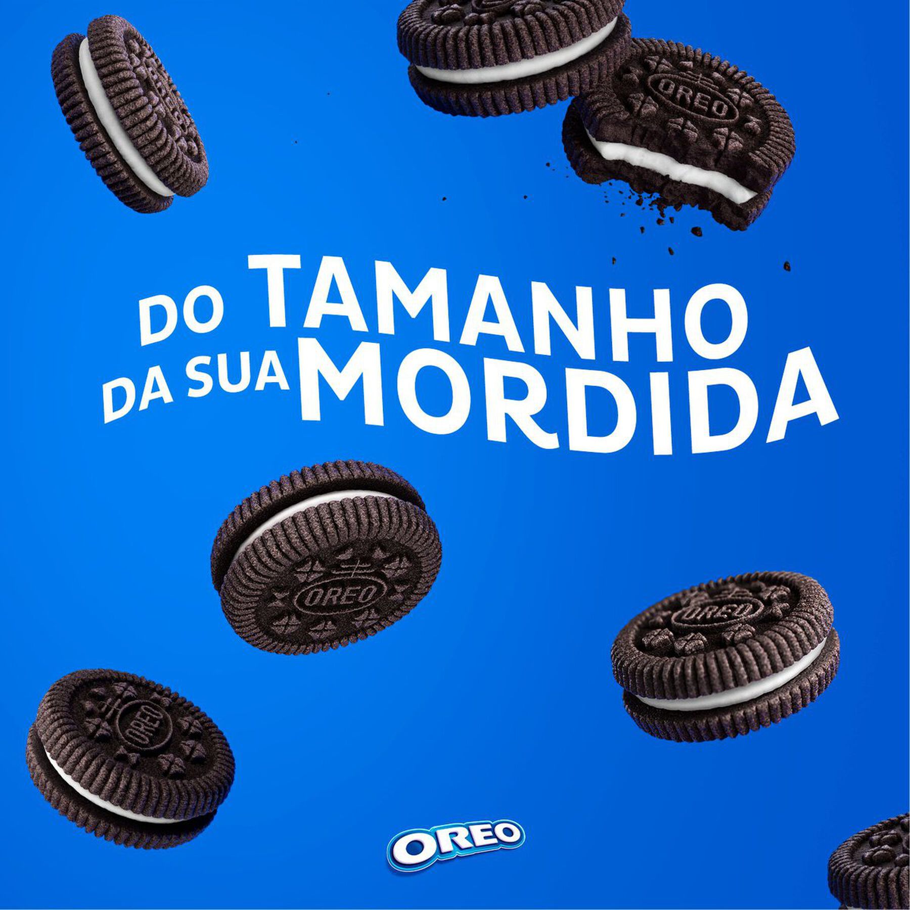 Mini Biscoito Chocolate Recheio Baunilha Oreo Pacote 35g