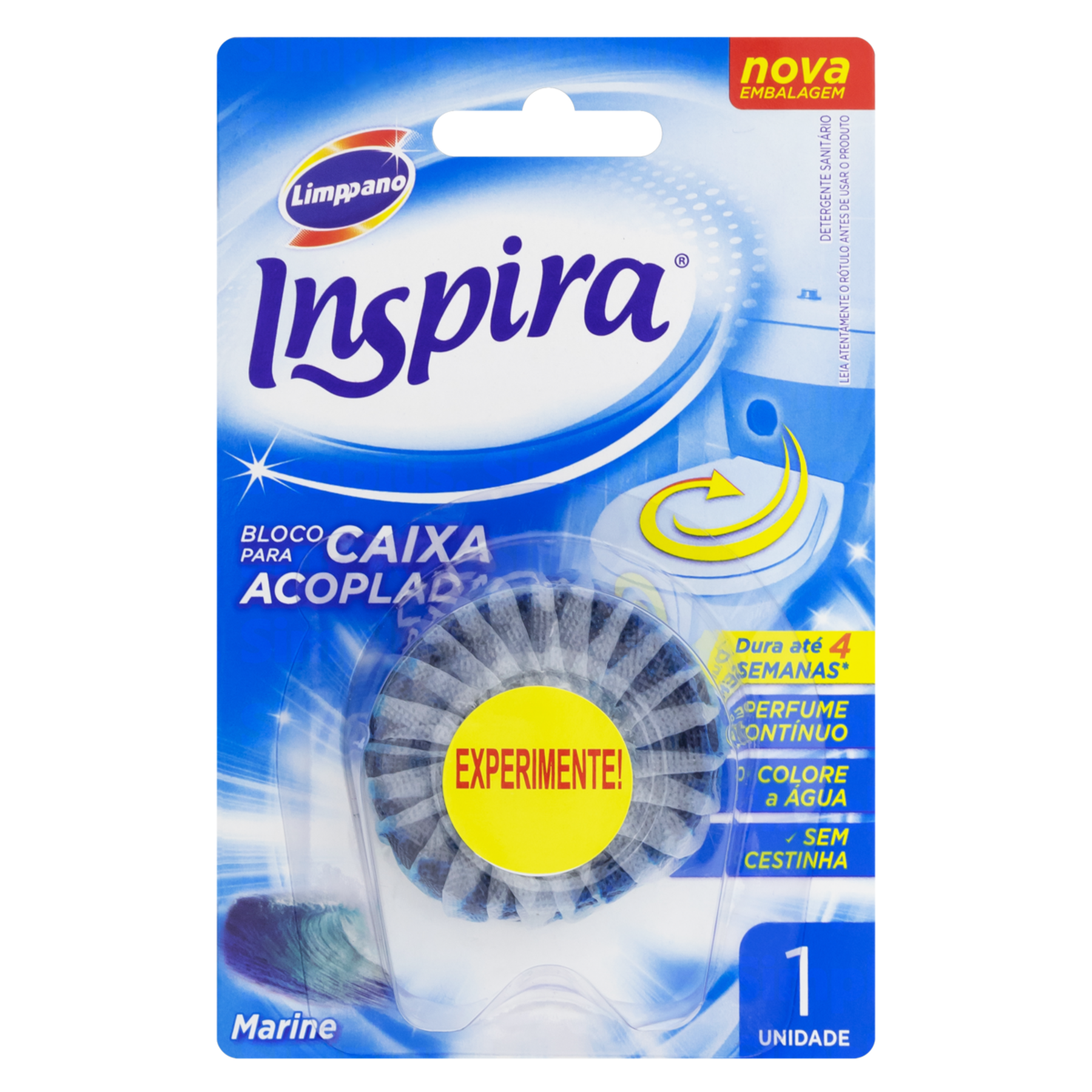 Detergente Sanit&aacute;rio Marine Bloco para Caixa Acoplada Inspira