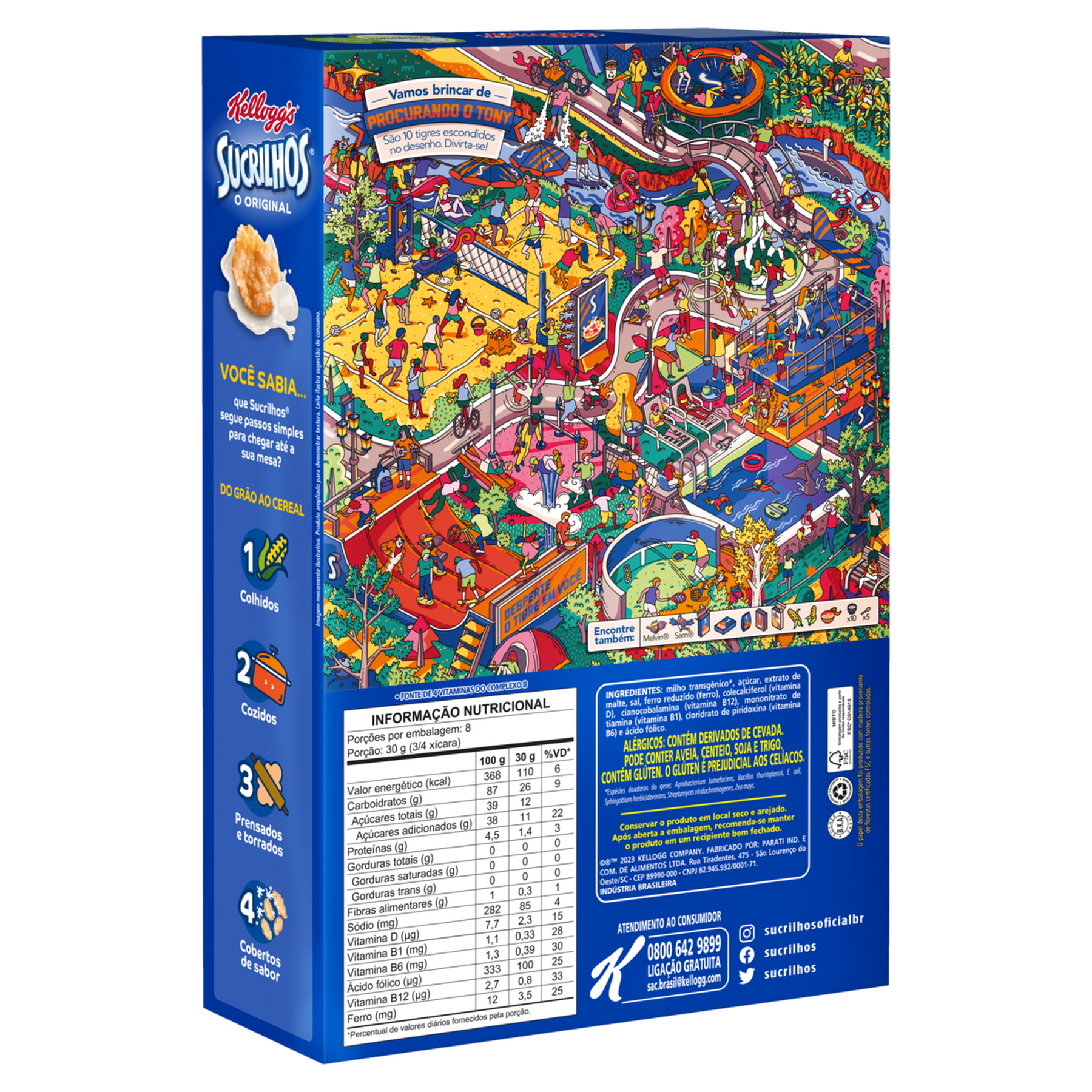 Cereal Matinal Original Kellogg's Sucrilhos Caixa 240g - Embalagem Leve 240g Pague 200g