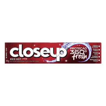 Gel Dental Red Hot Closeup Proteção 360° Fresh Caixa 90g