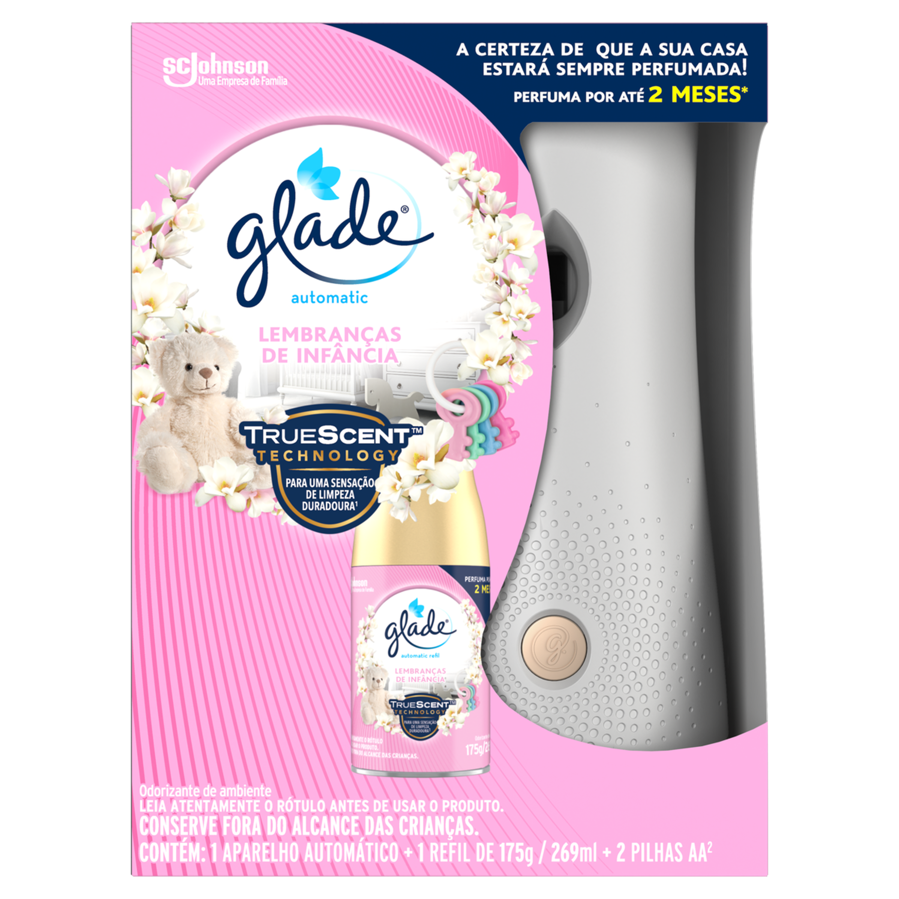 Odorizador de Ambiente Lembranças de Infância Glade Automatic Caixa 269ml