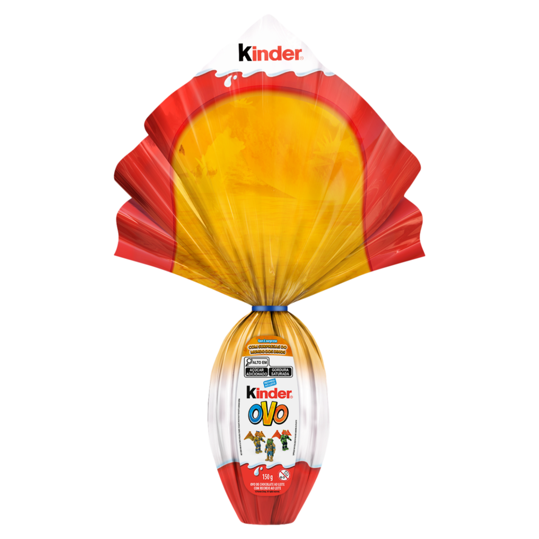 Ovo de Páscoa ao Leite Mundo dos Dinos Kinder 150g - Vem com Surpresa