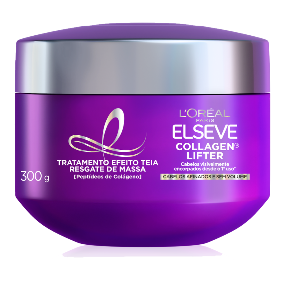Tratamento Condicionante Collagen Lifter Resgate de Massa L'or&eacute;al Paris Elseve Pote 300g