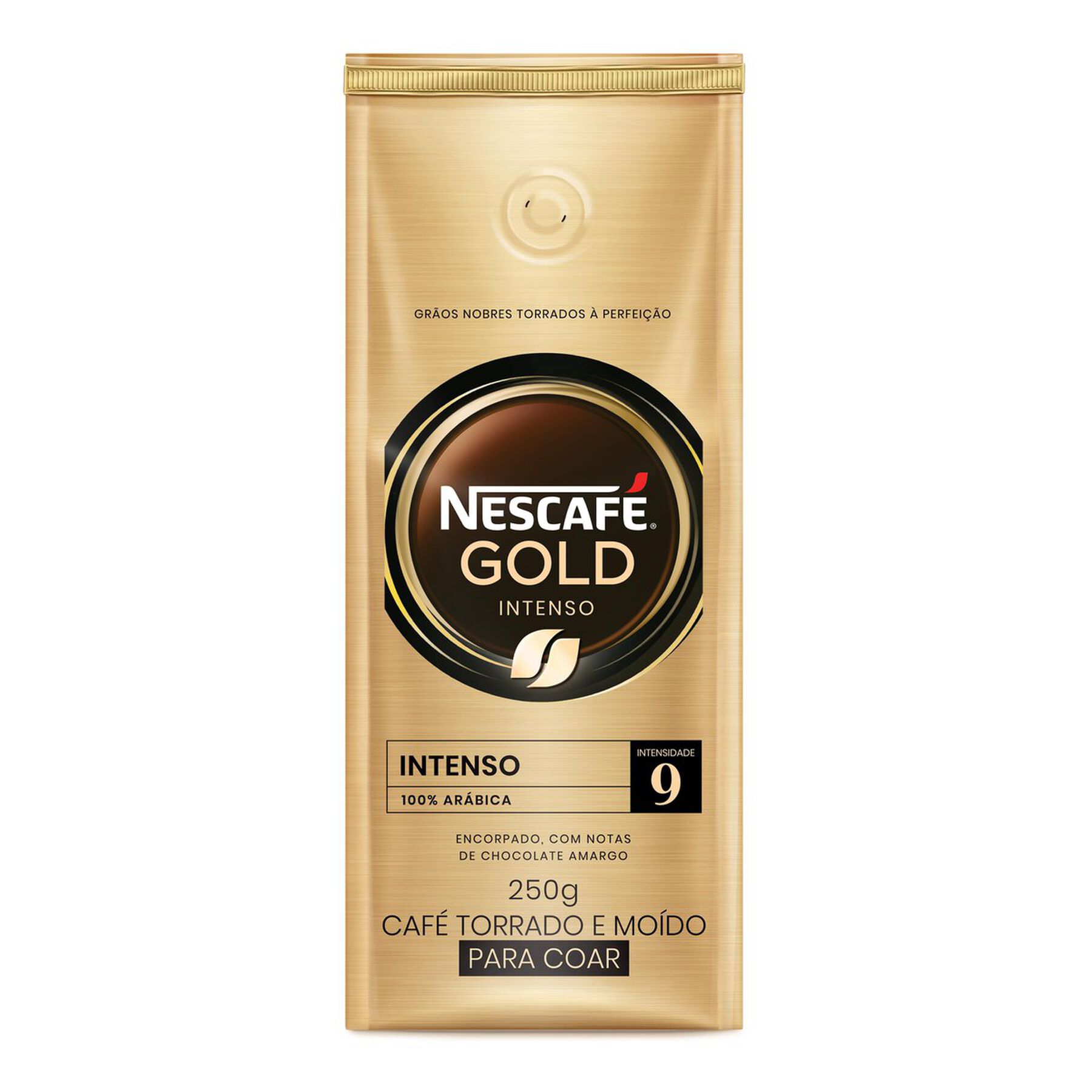 Caf&eacute; Torrado e Mo&iacute;do Intenso Nescaf&eacute; Gold Pacote 250g