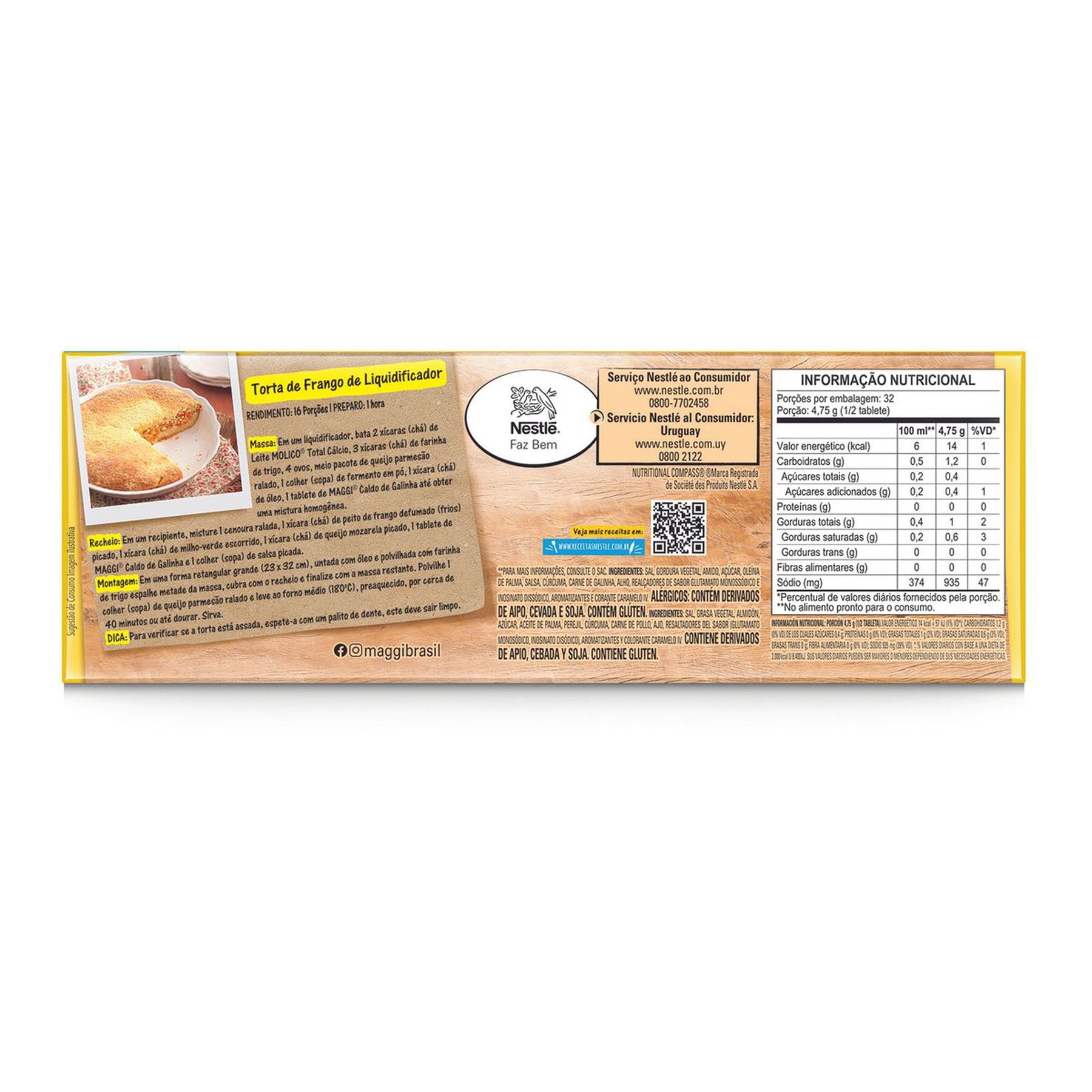 Caldo Maggi Galinha Tablete 152g&nbsp;