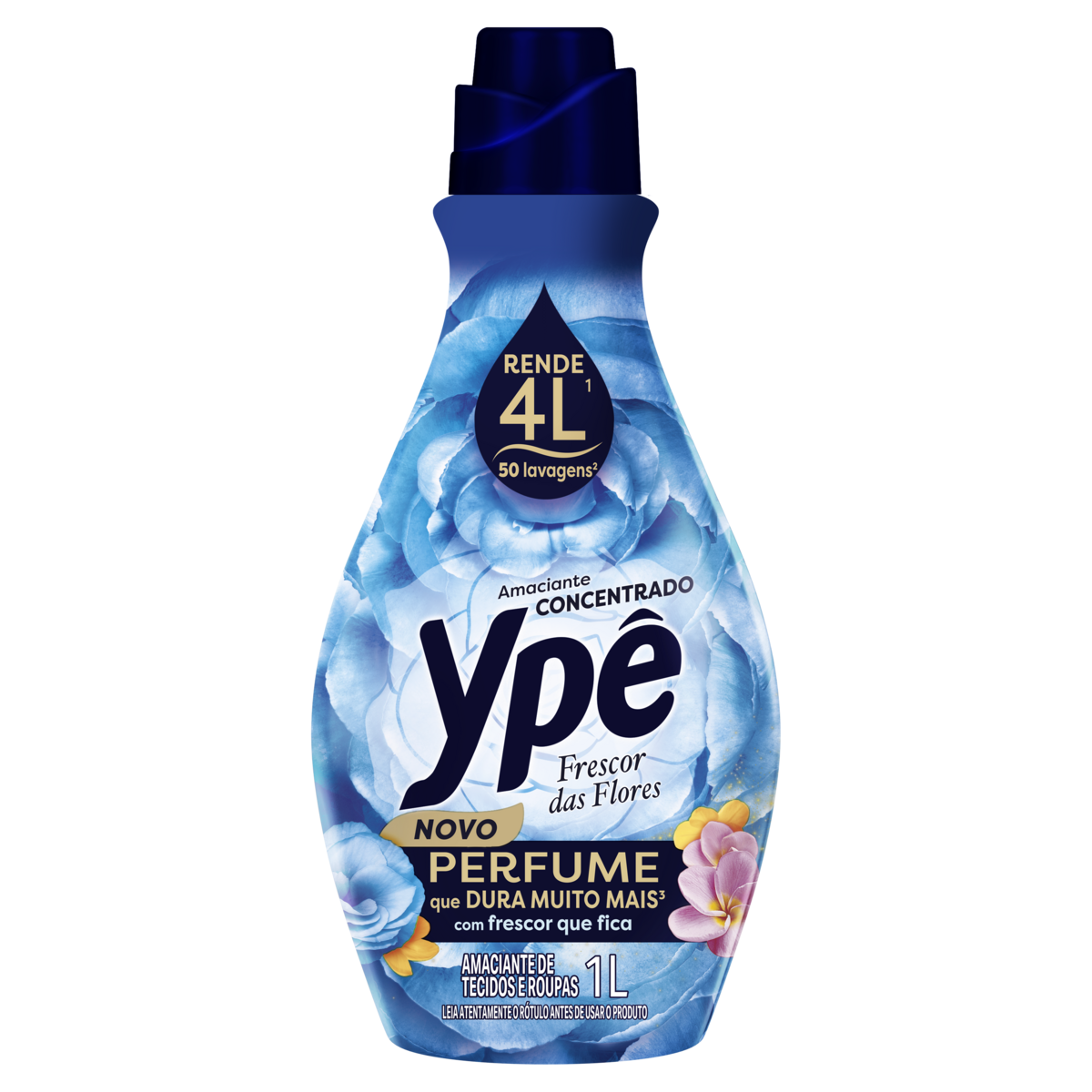 Amaciante de Roupa Concentrado Frescor das Flores Yp&ecirc; Frasco 1l