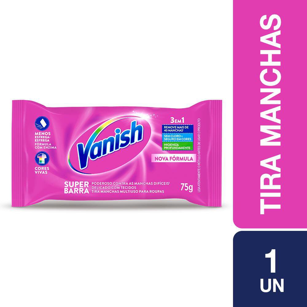 Tira-Manchas em Barra Multiuso Vanish Pacote 75g