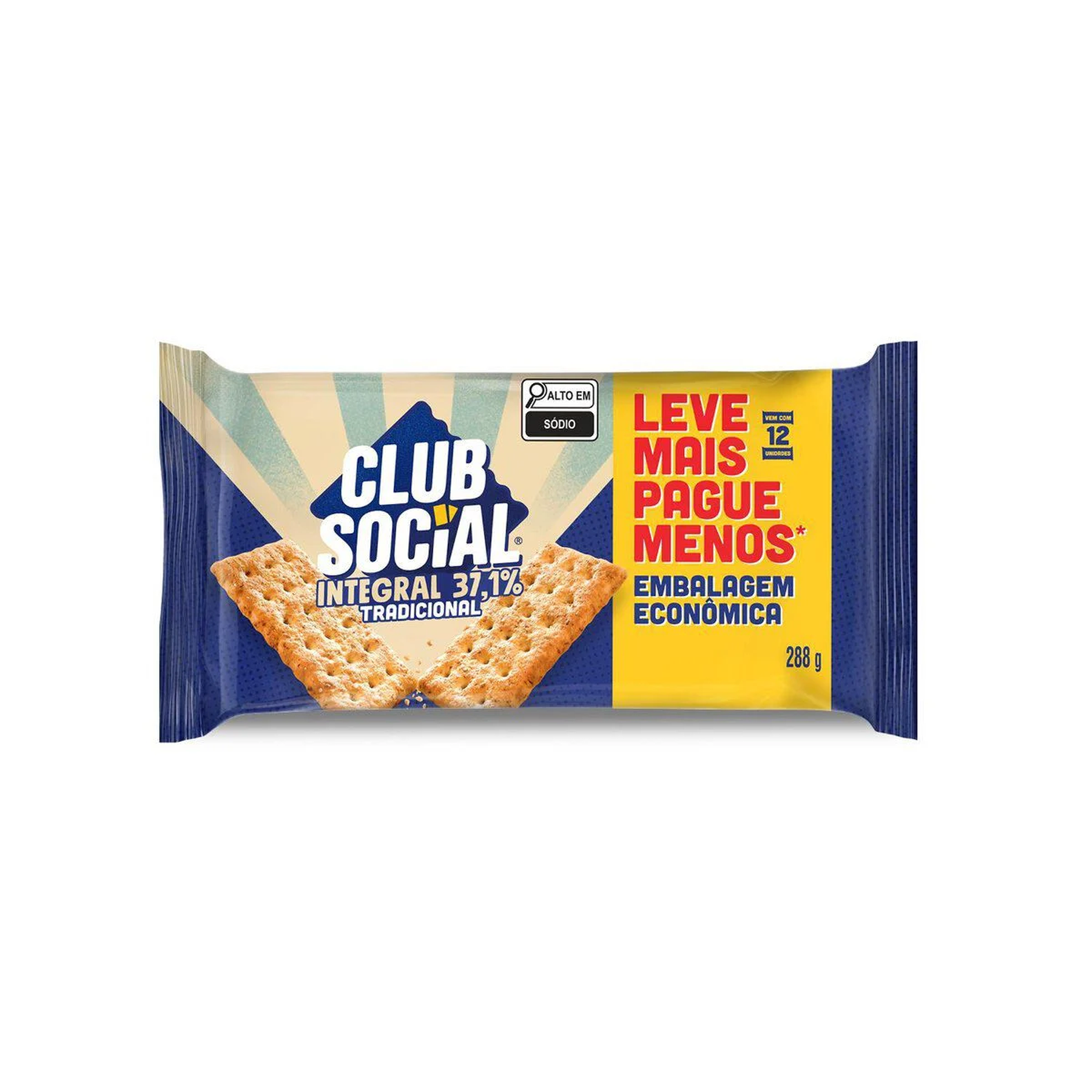 Biscoito Club Social Integral Nabisco 288g