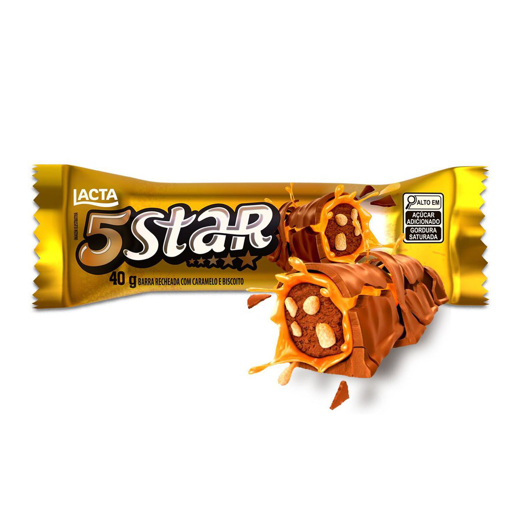 Bombom 5Star Lacta Pacote 40g
