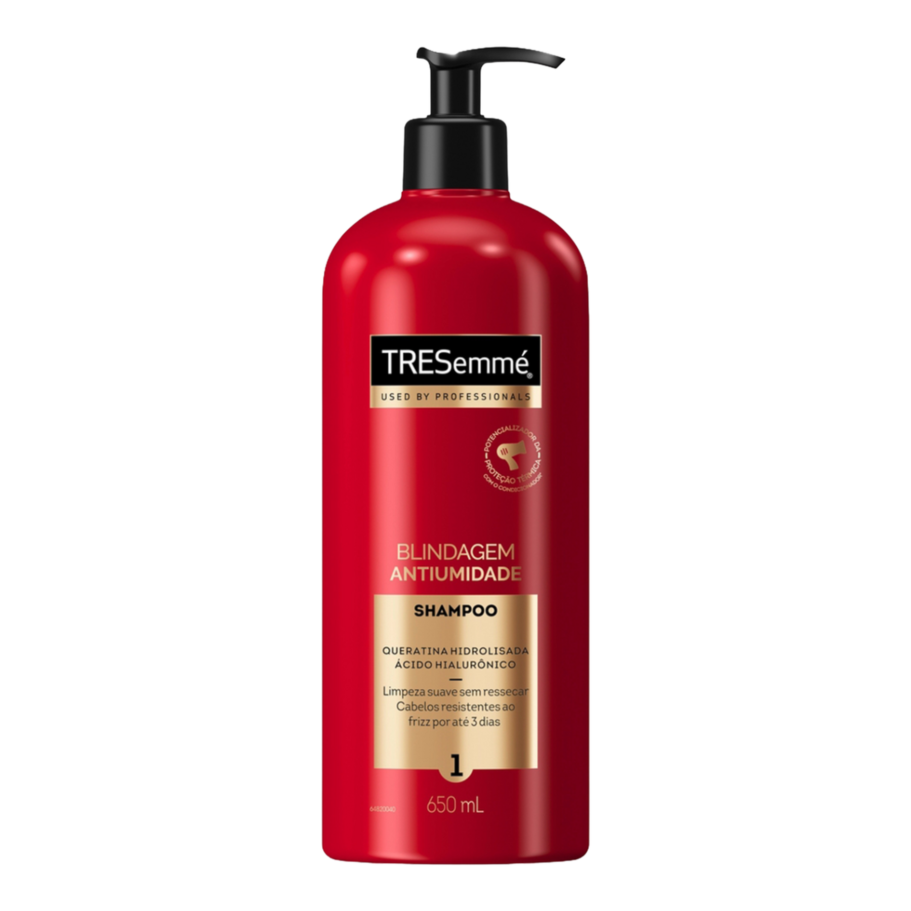 Shampoo TRESemm&eacute; Blindagem Antiumidade Frasco 650ml Pump