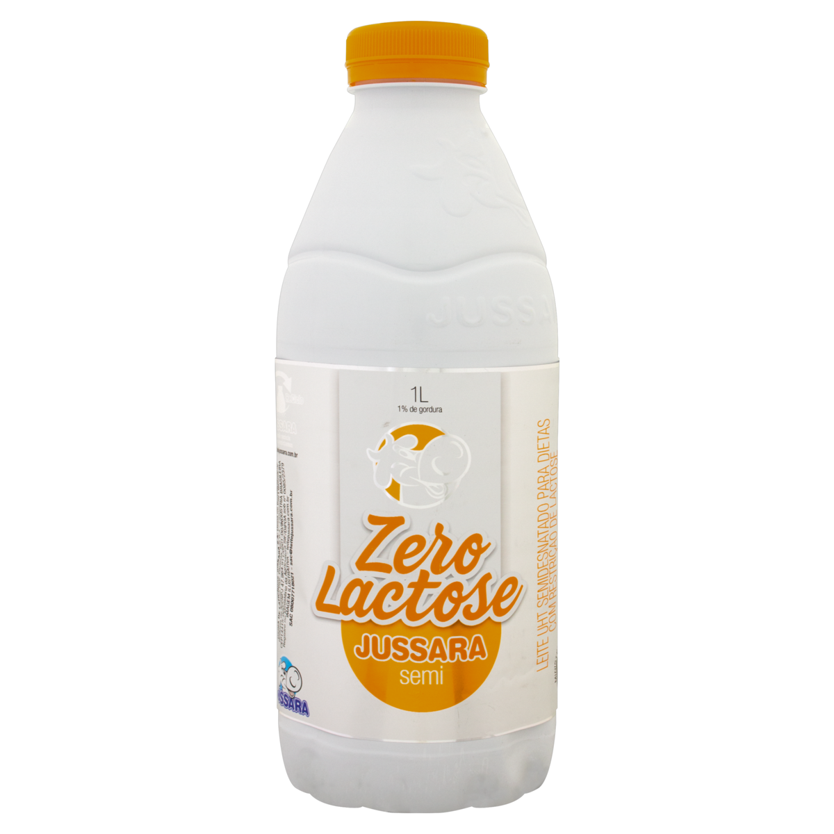 Leite UHT Semidesnatado Zero Lactose Jussara Garrafa 1l