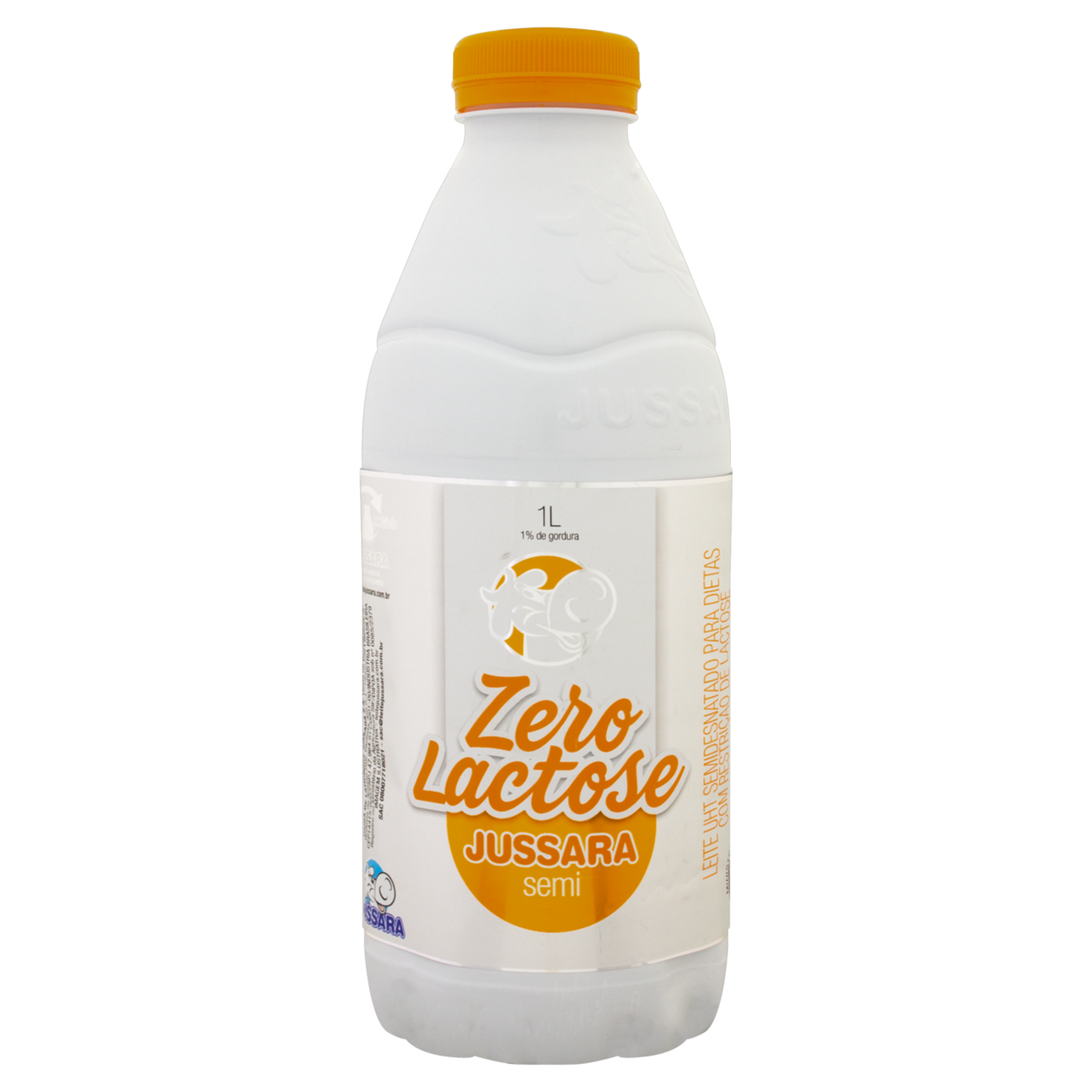 Leite UHT Semidesnatado Zero Lactose Jussara Garrafa 1l