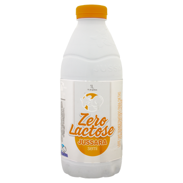 Leite UHT Semidesnatado Zero Lactose Jussara Garrafa 1l
