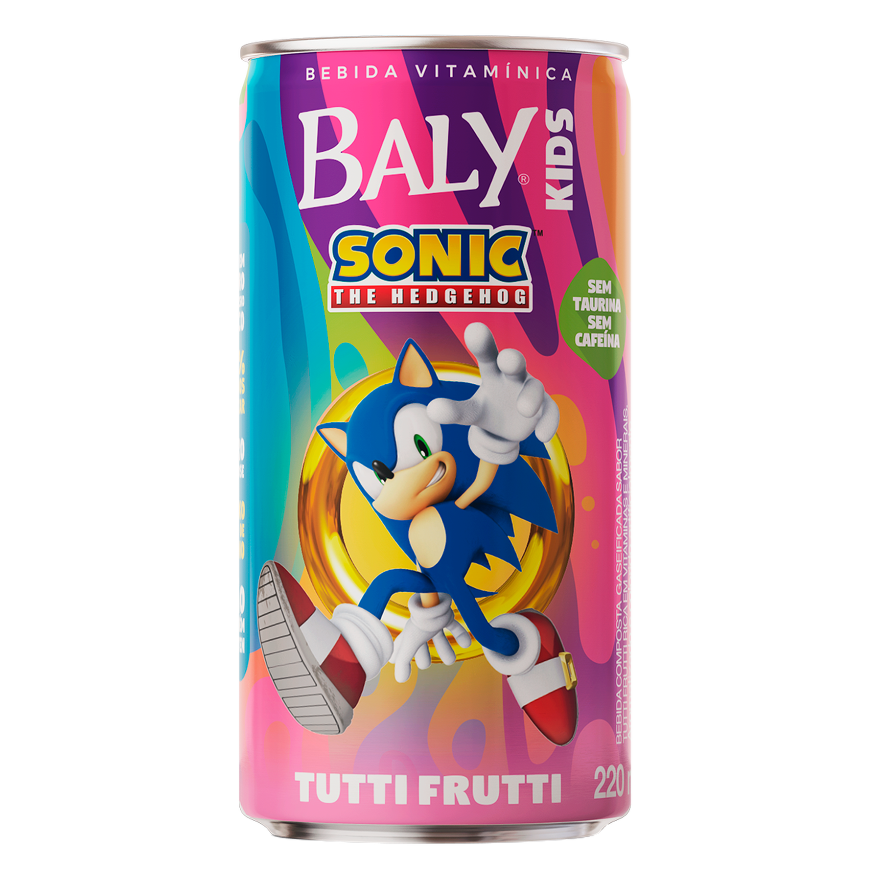 Bebida Vitam&iacute;nica Tutti Frutti Baly Kids Lata 220ml