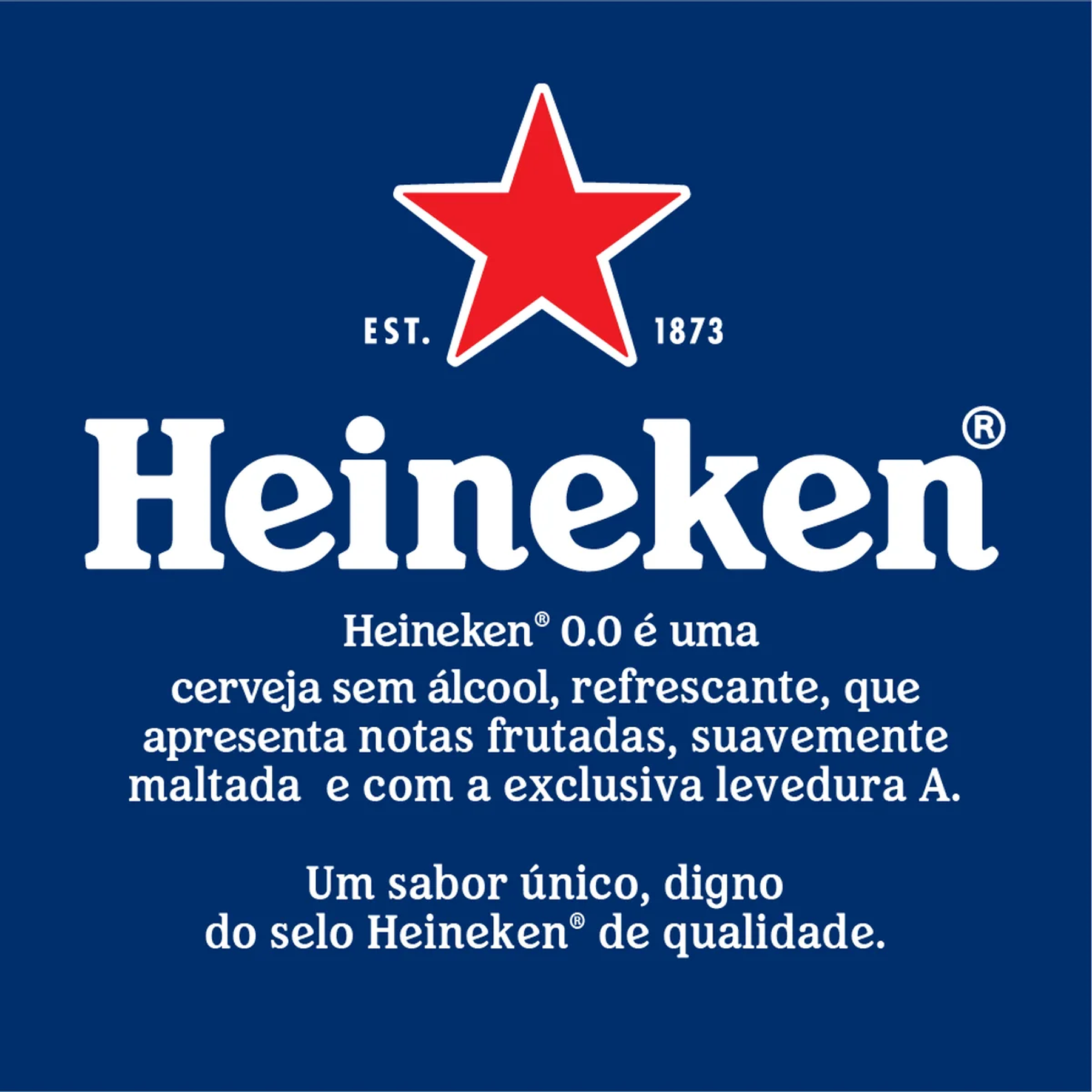 Cerveja Lager Premium Puro Malte Zero &Aacute;lcool Heineken Garrafa 330ml