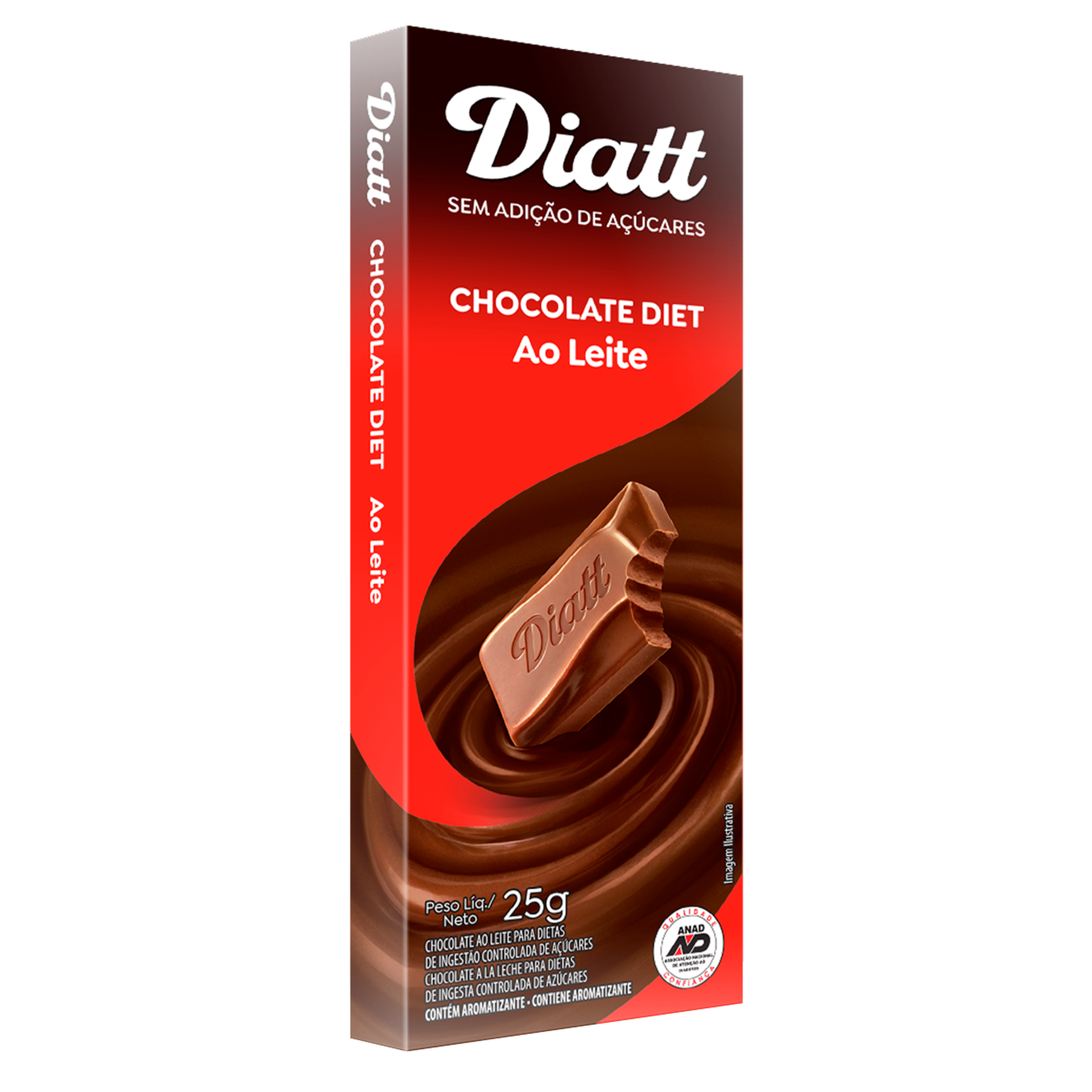 Chocolate ao Leite Diet Diatt 25g