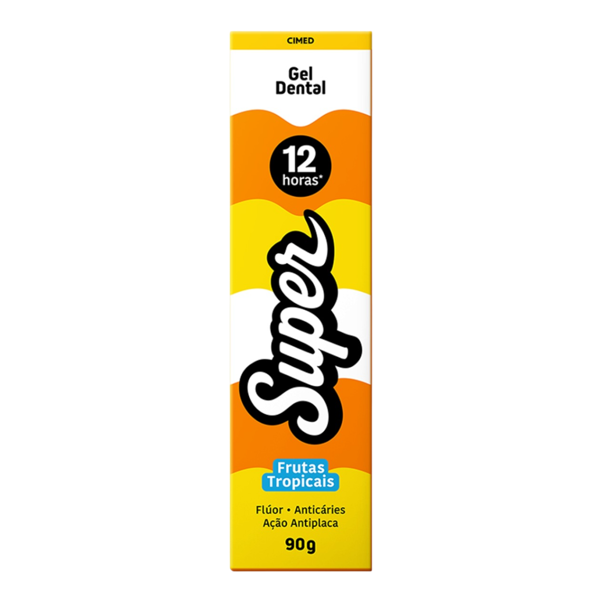 Gel Dental Frutas Tropicais Super Caixa 90g