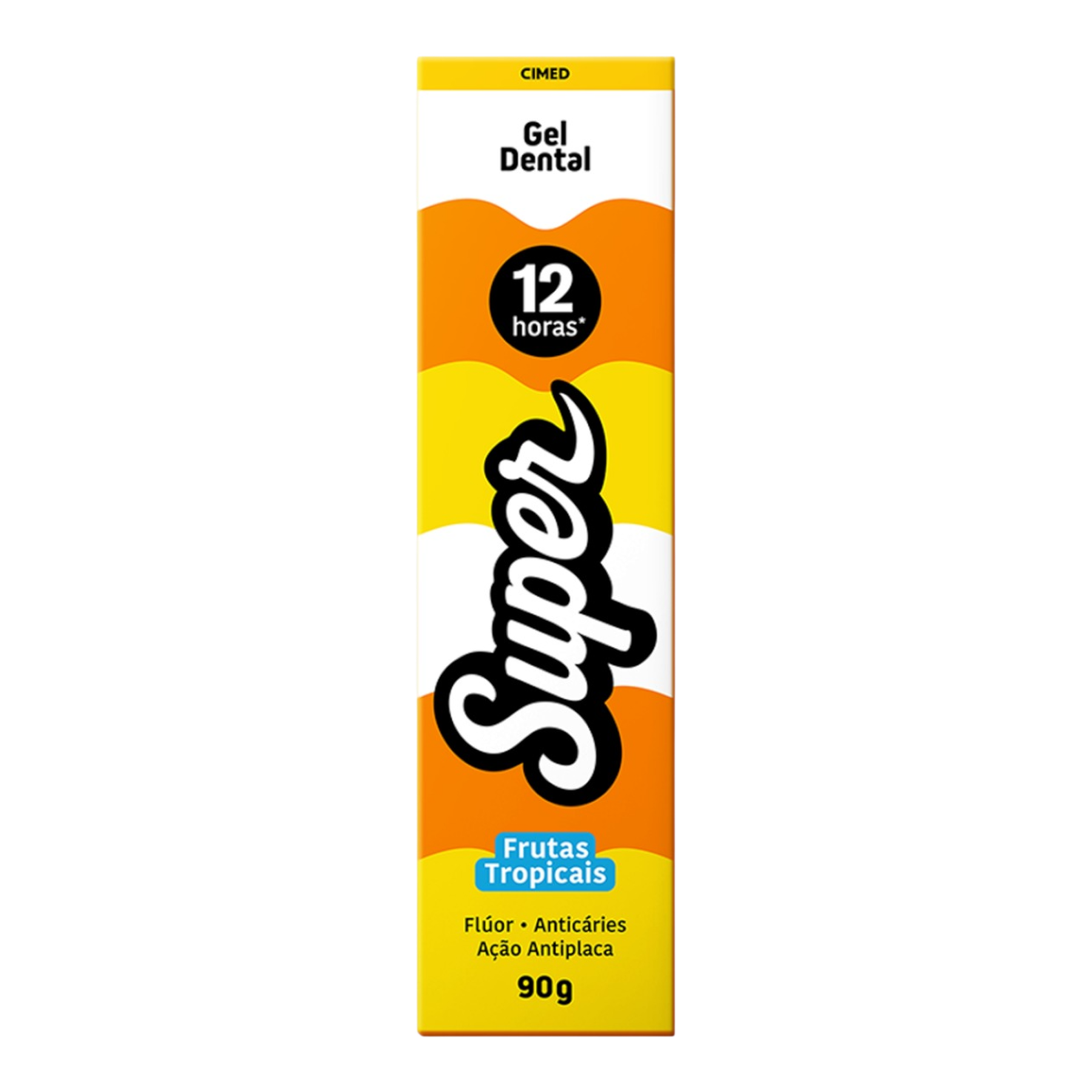 Gel Dental Frutas Tropicais Super Caixa 90g