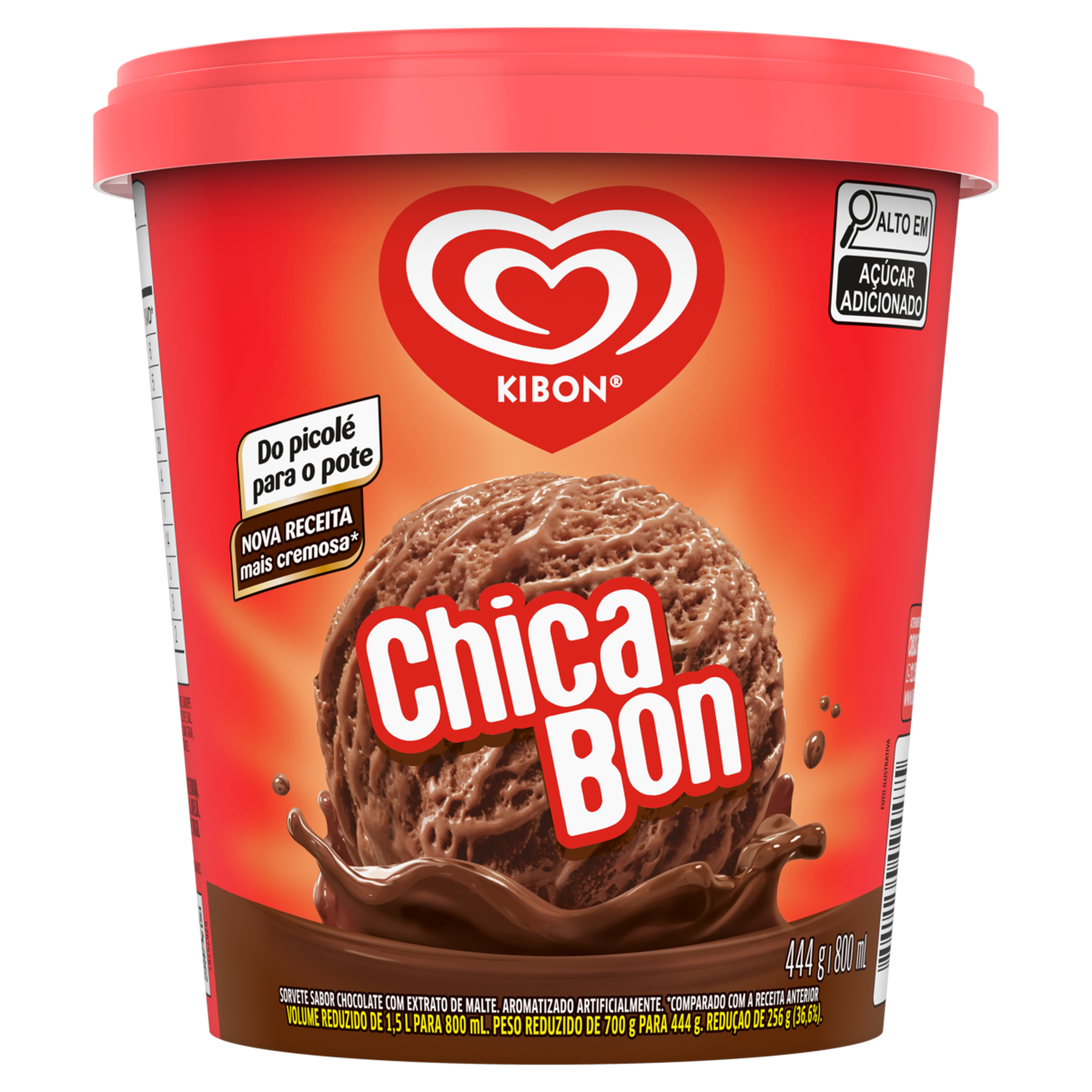 Sorvete Chicabon Kibon Pote 800ml