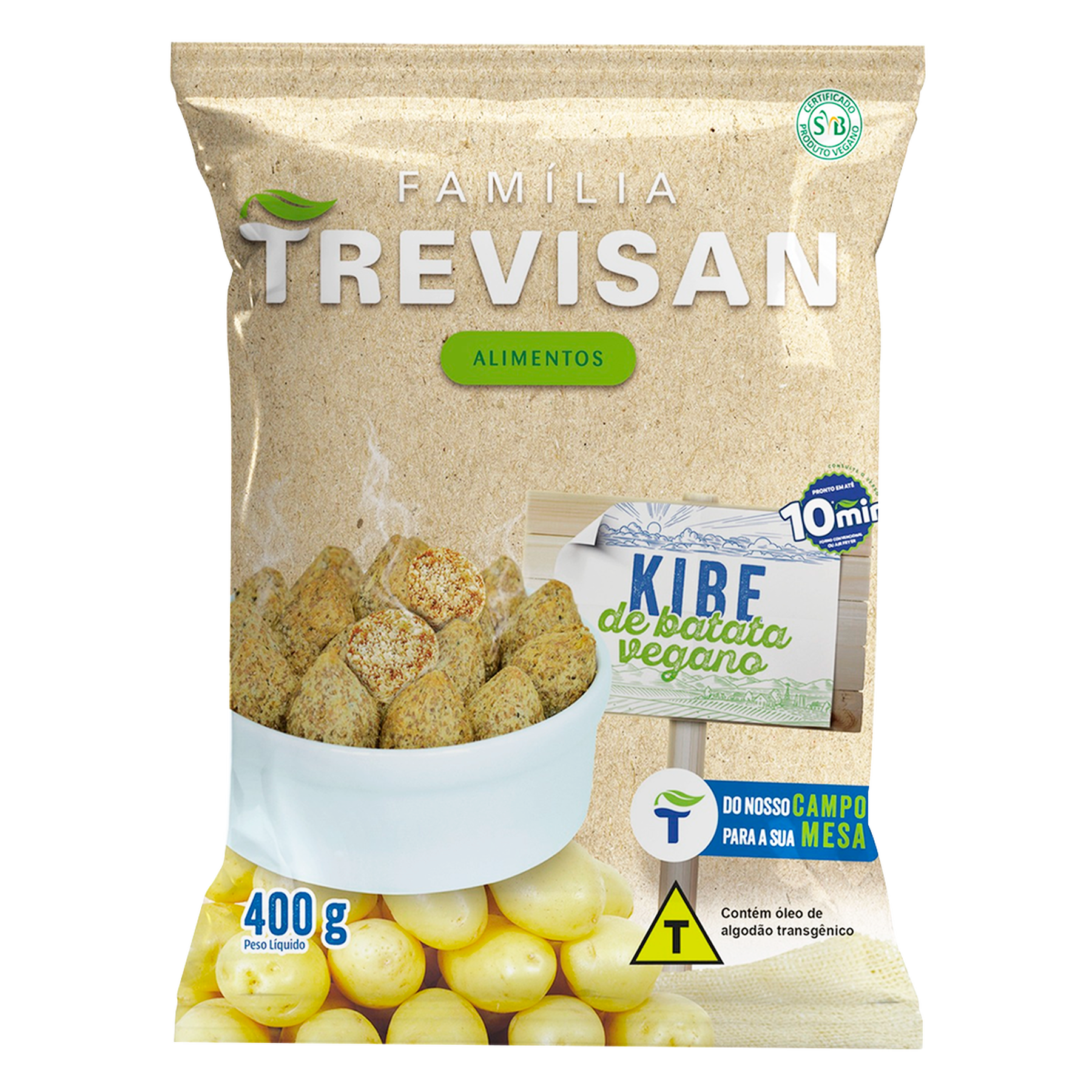 Kibe de Batata Vegano Trevisan 400g
