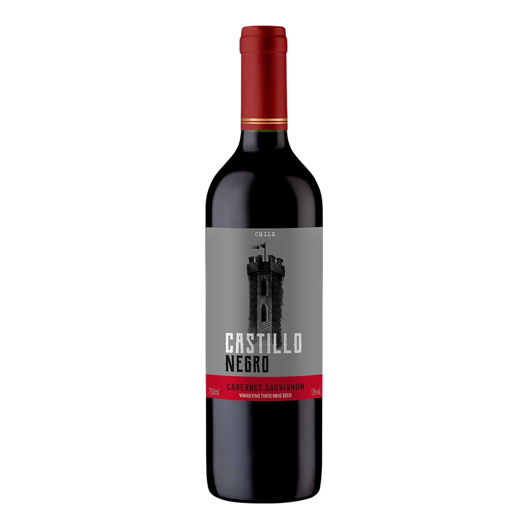 Vinho Tinto Cabernet Sauvignon Castillo Negro Garrafa 750ml