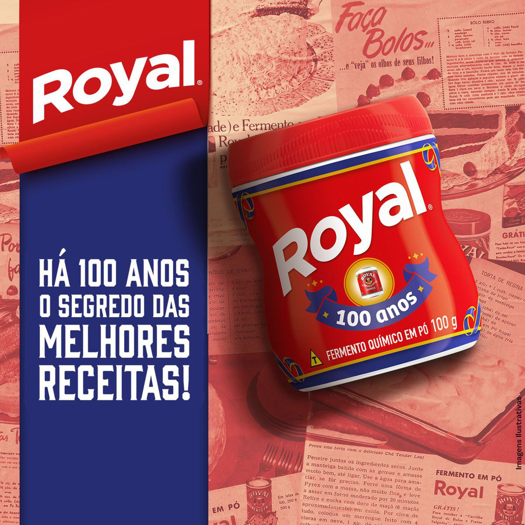 Fermento Químico em Pó Royal Pote 100g