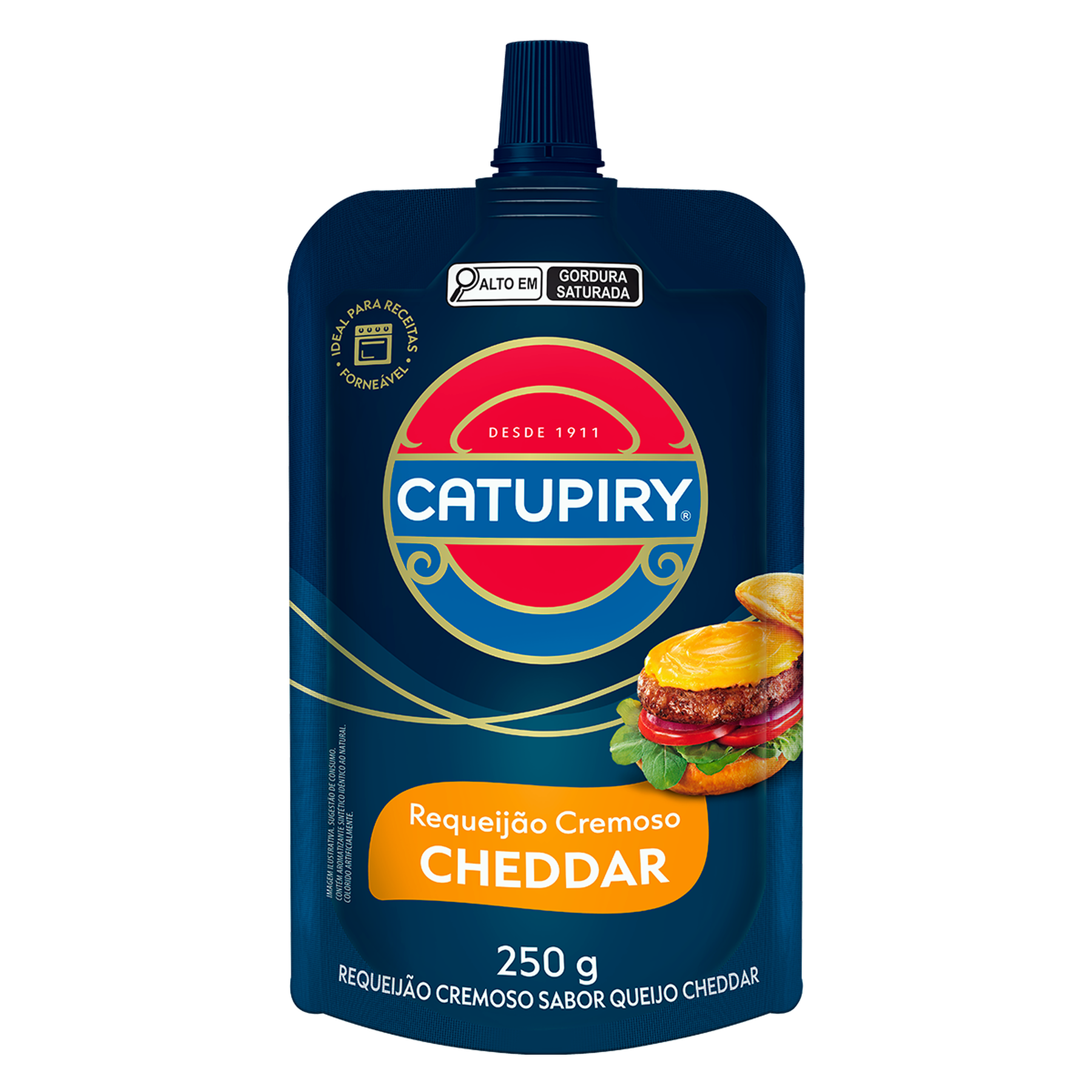 Requeij&atilde;o Cremoso Cheddar Catupiry Squeeze 250g