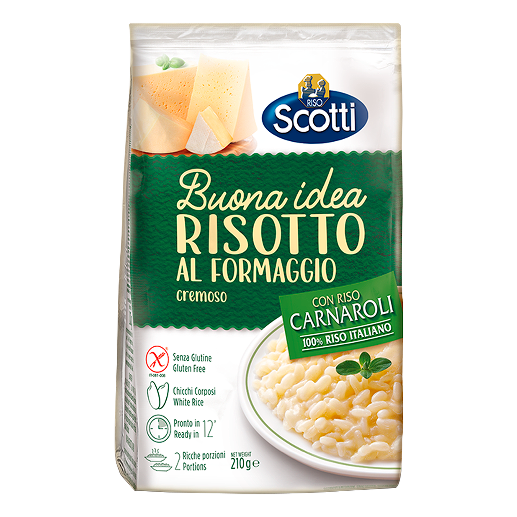 Risotto com Queijo Buona Idea Scotti Pacote 210g