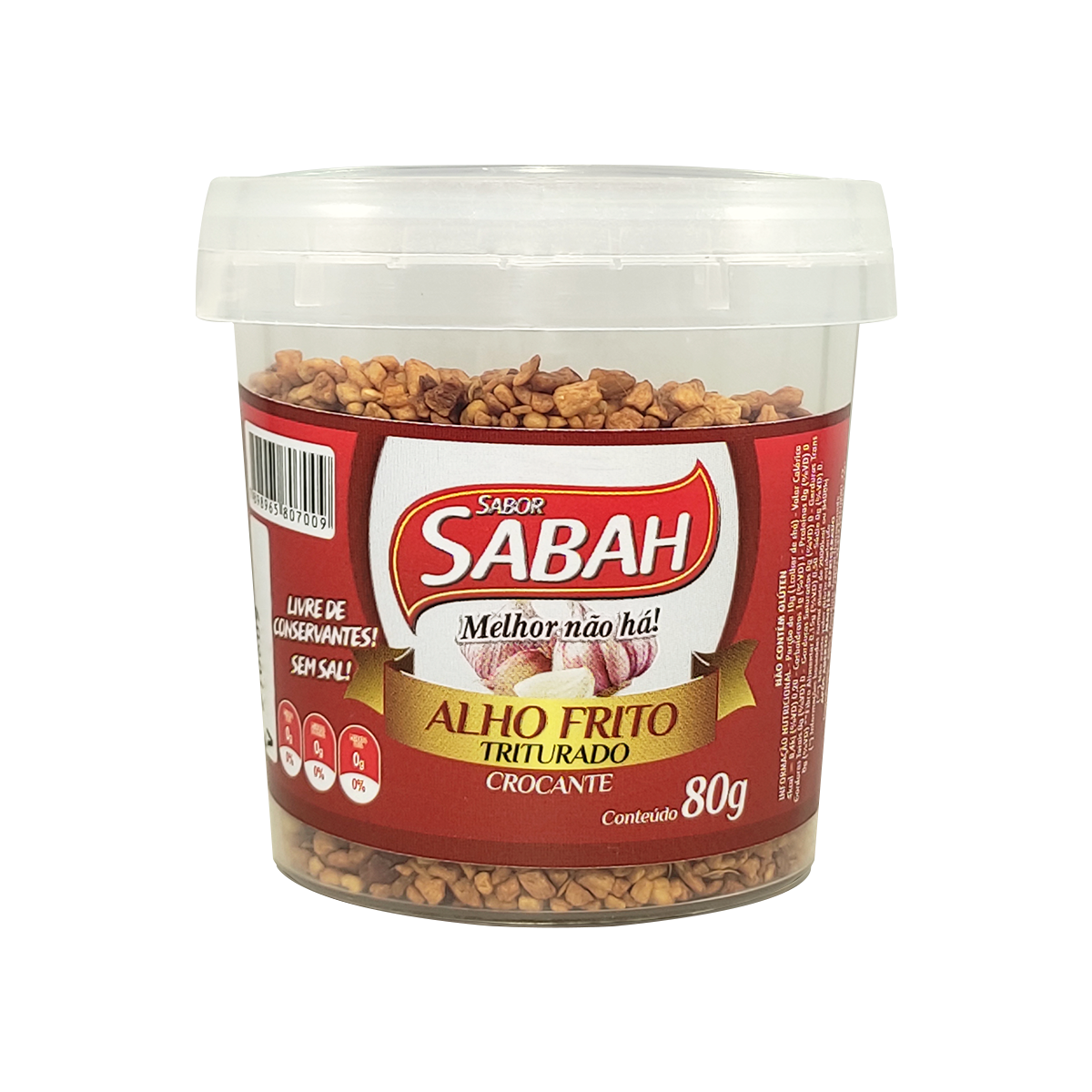 Alho Frito Triturado Sabah 80g