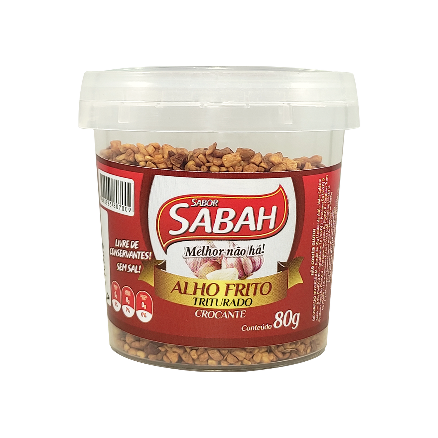 Alho Frito Triturado Sabah 80g