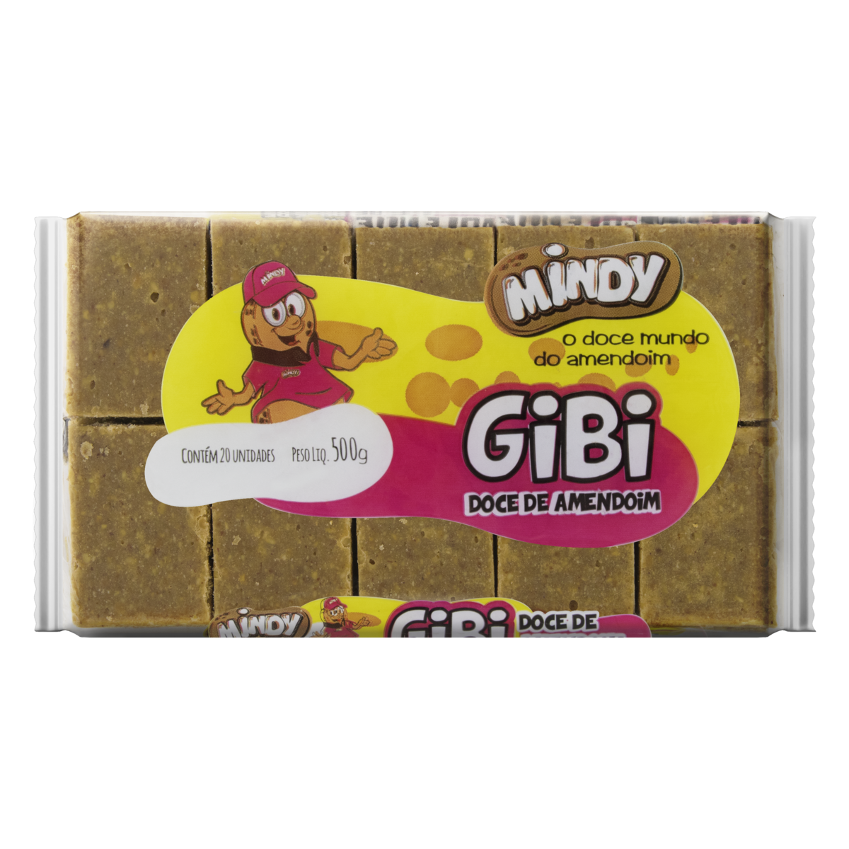 Doce de Amendoim Gibi Mindy Pacote 500g